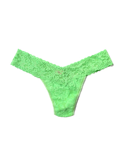 Low Rise Signature Lace Thong In Kiwi Punch - Hanky Panky