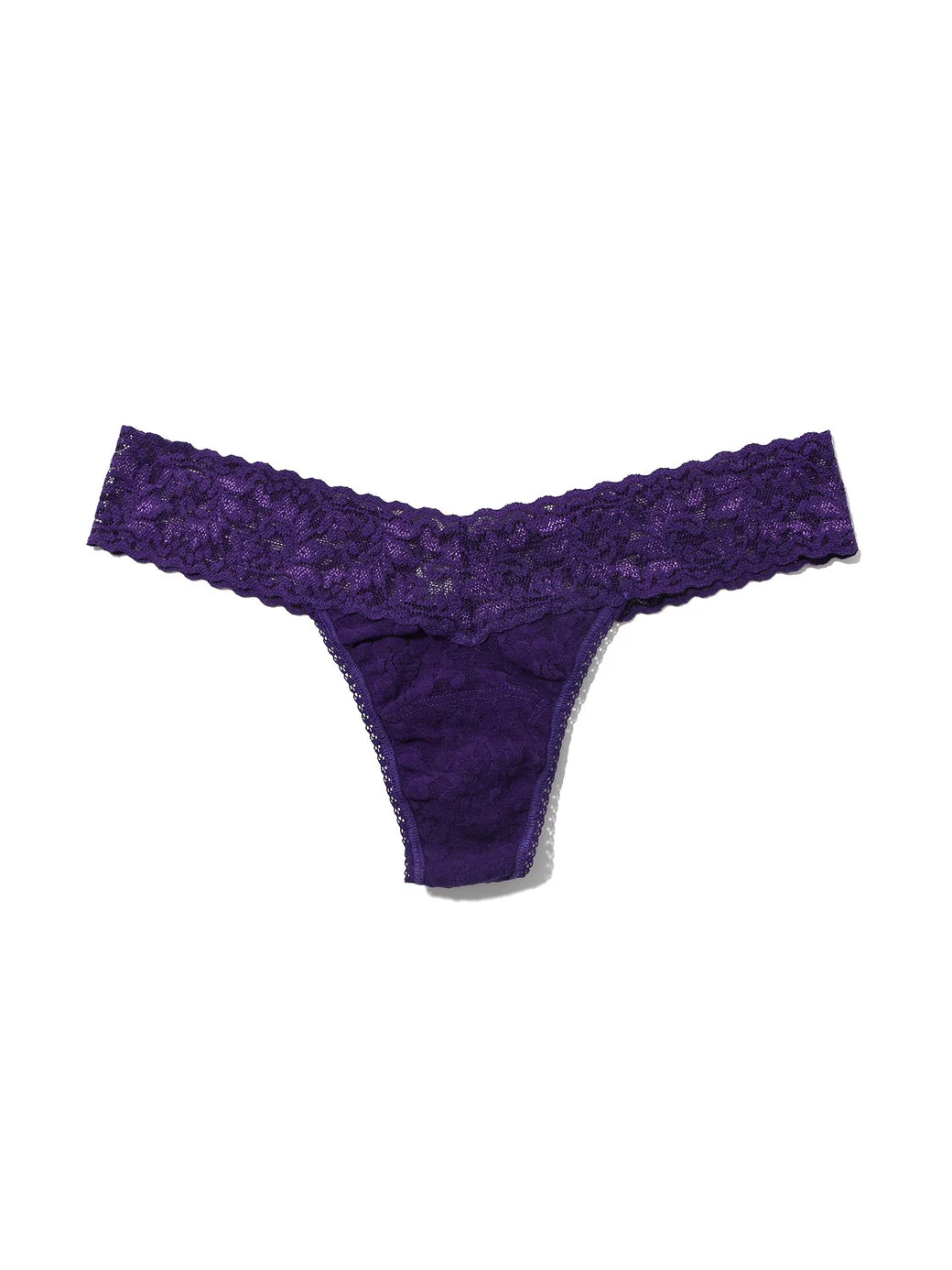 Low Rise Signature Lace Thong In Snow Day - Hanky Panky