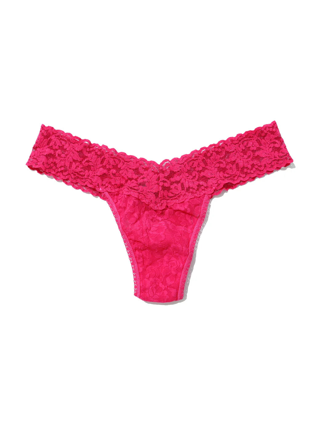 Low Rise Signature Lace Thong In Sweet Tart - Hanky Panky