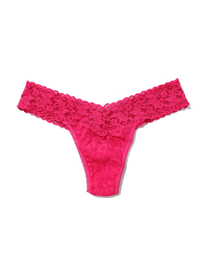 Low Rise Signature Lace Thong In Sweet Tart - Hanky Panky