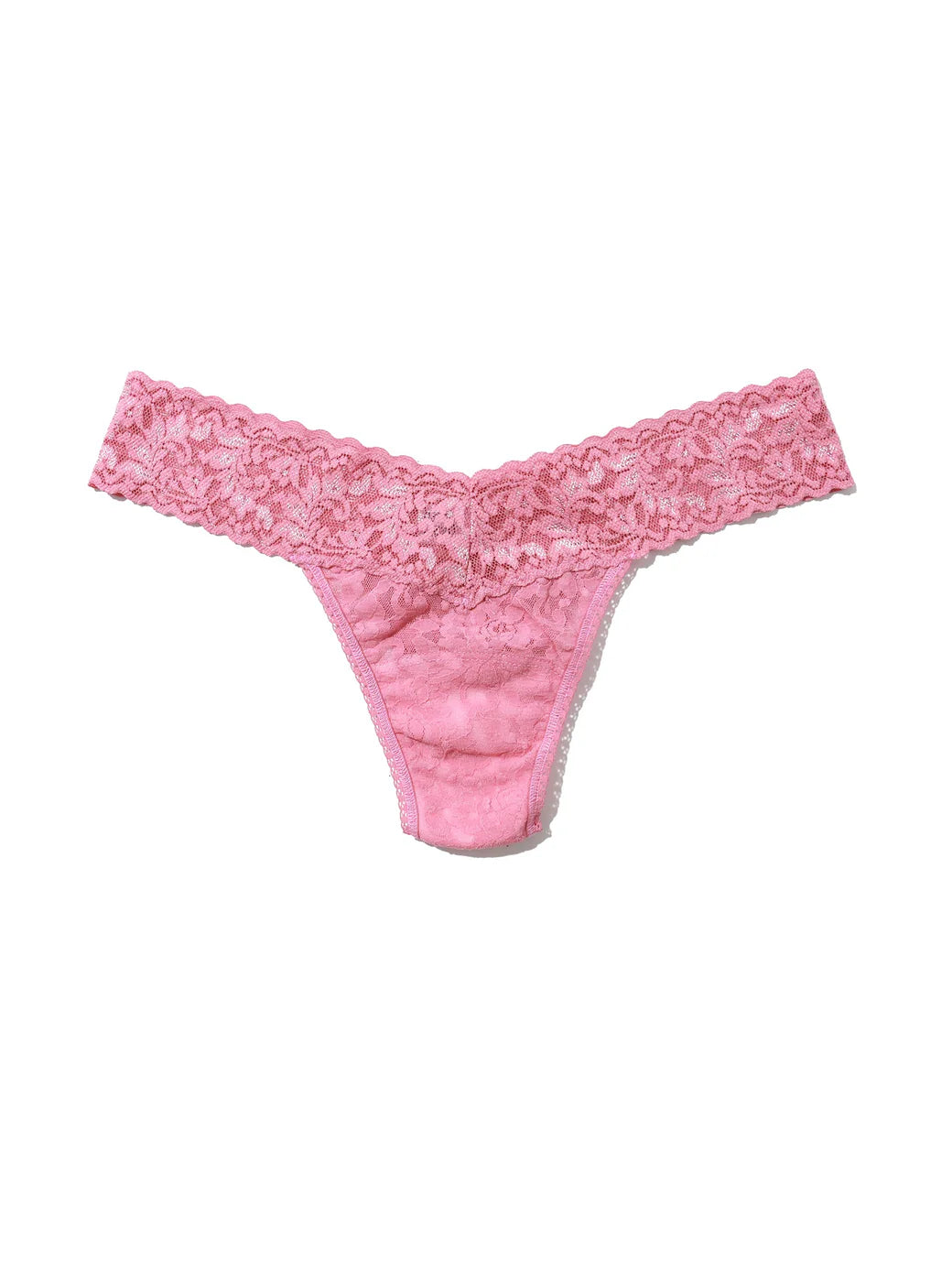 Low Rise Signature Lace Thong In Tea Cake - Hanky Panky