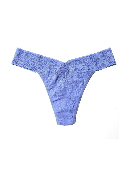 Original Rise Signature Lace Thong In Cool Water - Hanky Panky