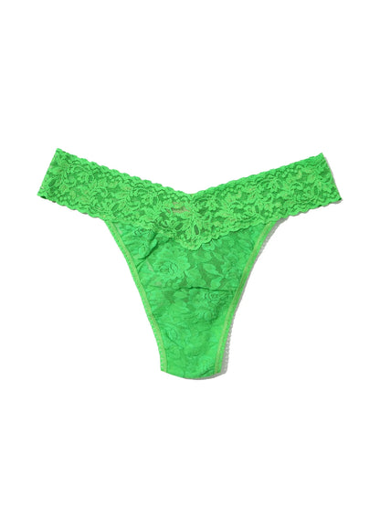 Original Rise Signature Lace Thong In Four Leaf Clover - Hanky Panky