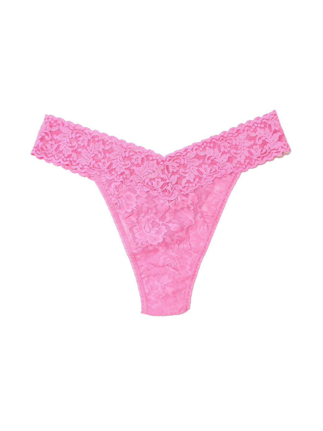 Original Rise Signature Lace Thong In Taffy - Hanky Panky