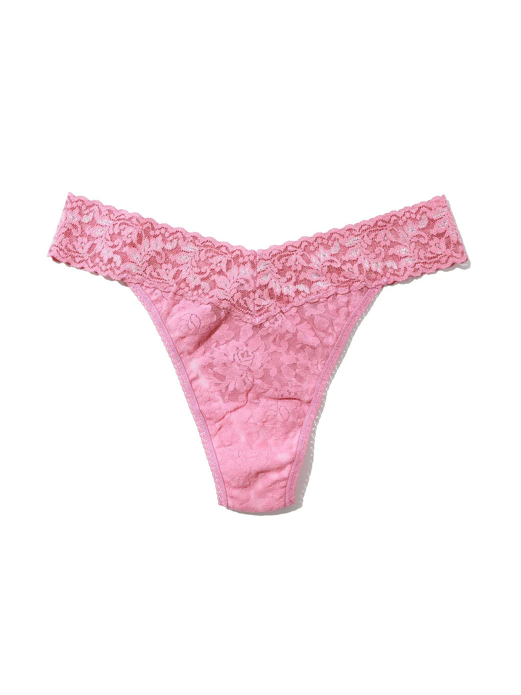 Original Rise Signature Lace Thong In Tea Cake - Hanky Panky