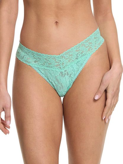 Original Rise Signature Lace Thong In Tulum - Hanky Panky