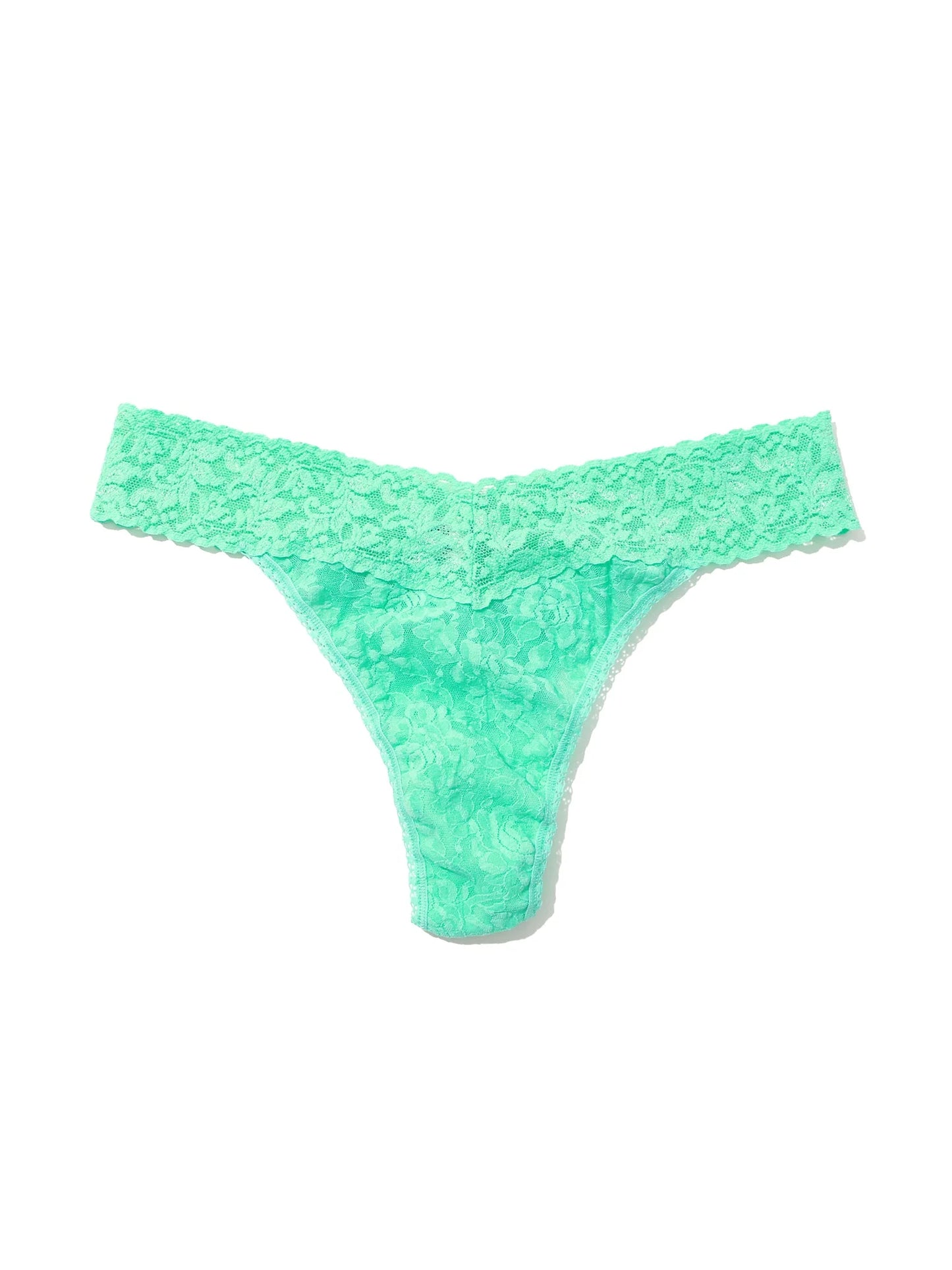 Original Rise Signature Lace Thong In Tulum - Hanky Panky