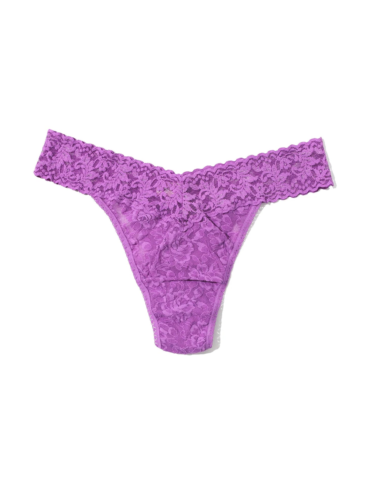 Original Rise Signature Lace Thong In Violet Haze - Hanky Panky