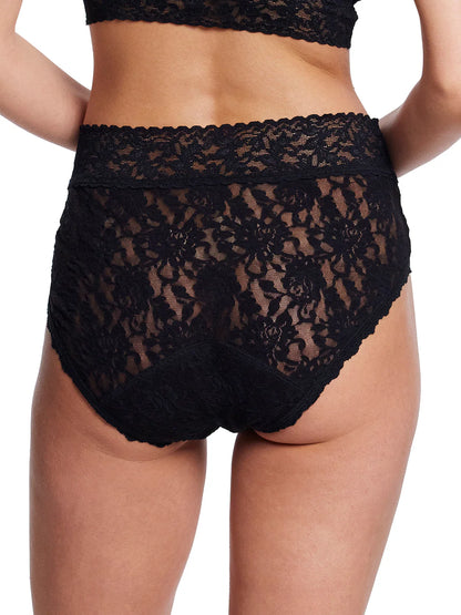 Leak-Proof Signature Lace French Brief In Black - Hanky Panky