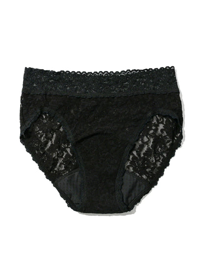 Leak-Proof Signature Lace French Brief In Black - Hanky Panky