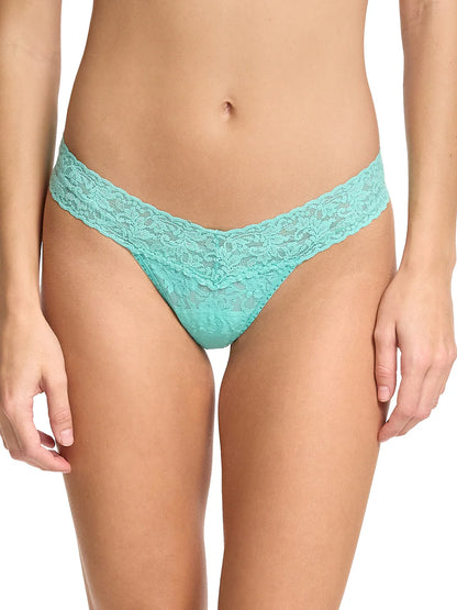 Low Rise Signature Lace Thong in Sea you Later - Hanky Panky