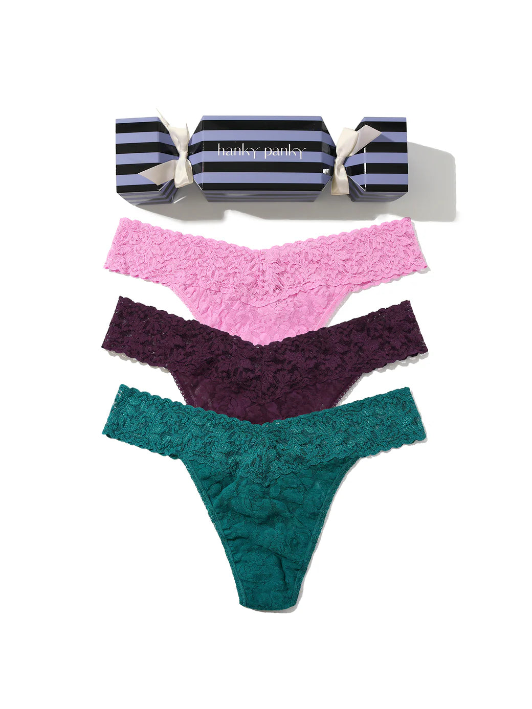 Holiday Cracker 3PK Original Rise Thongs In Drifting Horizon, Moonstone & Stone Fruit - Hanky Panky