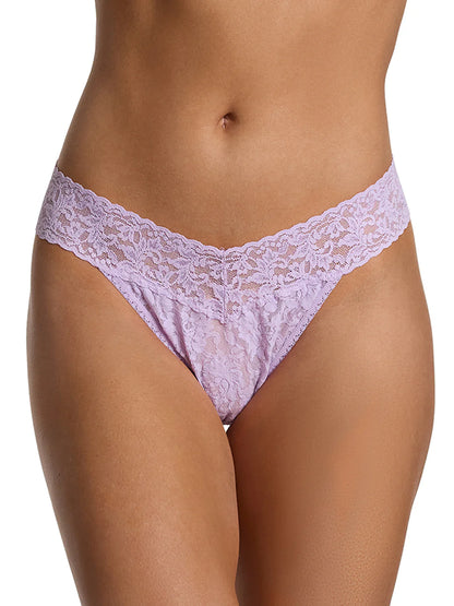 Original Rise Signature Lace Thong In Lavender Fields - Hanky Panky