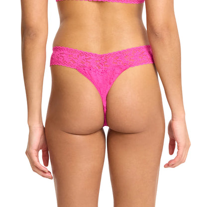 Original Rise Signature Lace Thong In Marmalade - Hanky Panky
