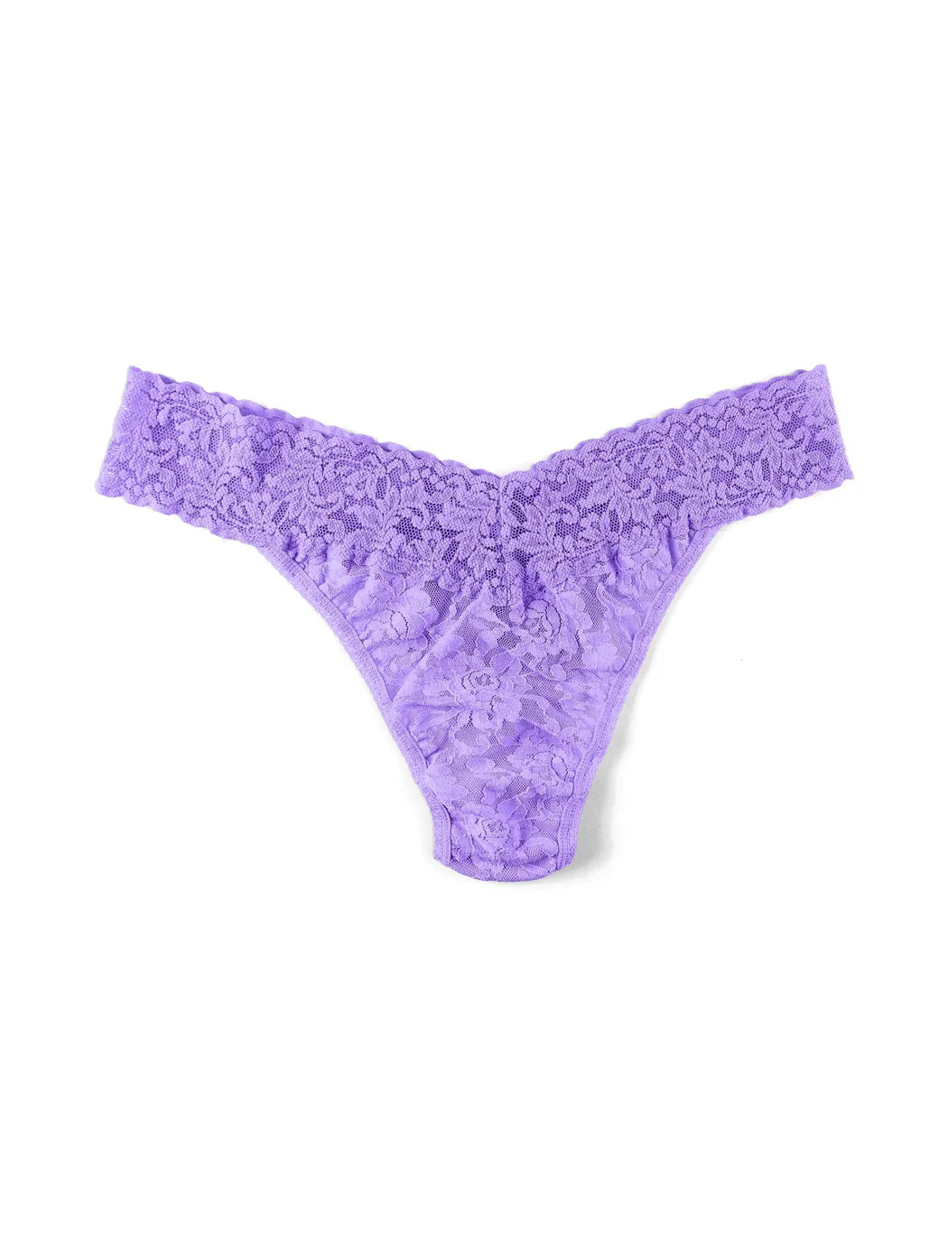 Original Rise Signature Lace Thong In Electric Orchid - Hanky Panky