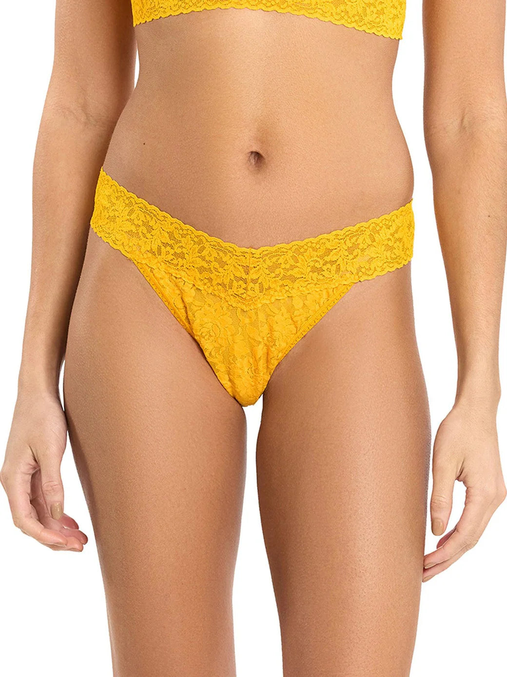 Original Rise Signature Lace Thong In Tuscan Sun - Hanky Panky