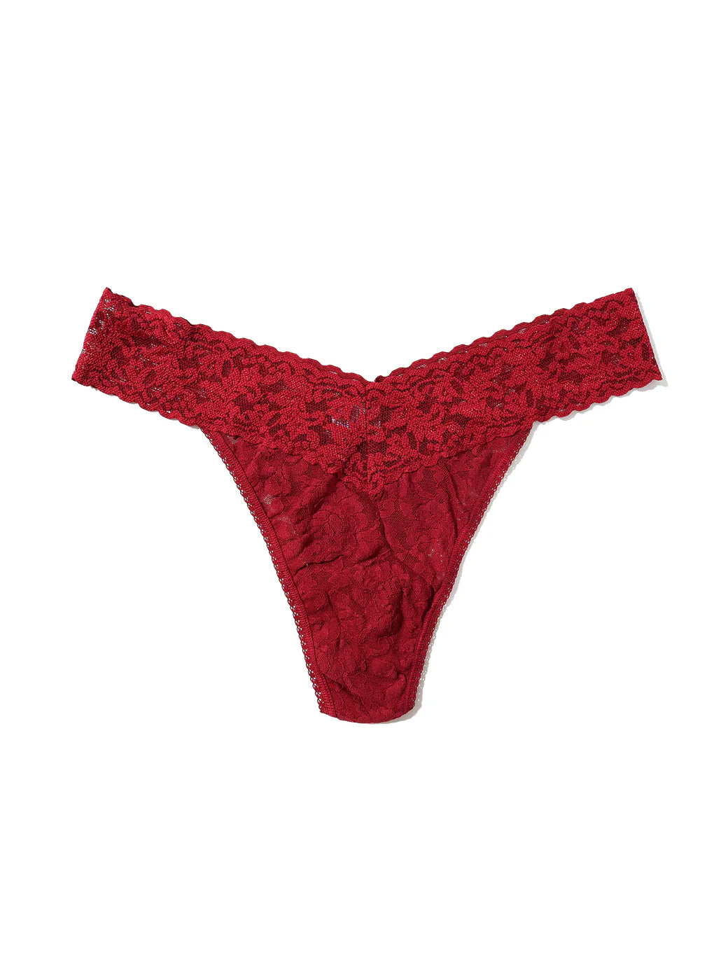 Original Rise Signature Lace Thong In Wild Berries - Hanky Panky