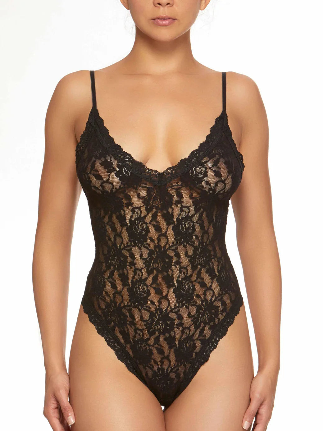 Thong Back Bodysuit In Black - Hanky Panky