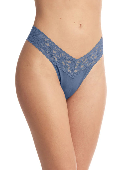 Supima Cotton Low Rise In Washed Indigo - Hanky Panky