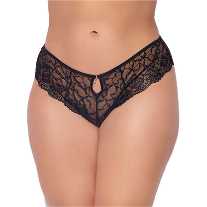 Gigi Stretch Lace Keyhole Tanga - House of Desire