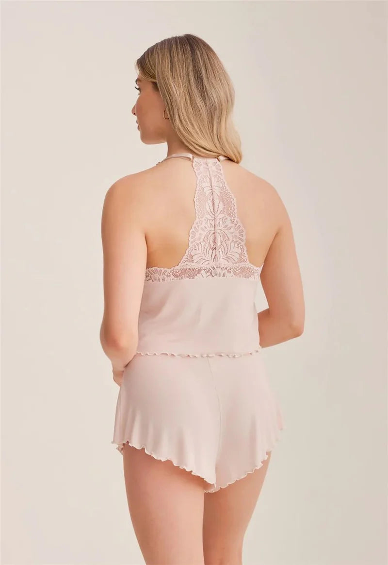 Purely Yours Cami Short Set in Champagne - Fleurt