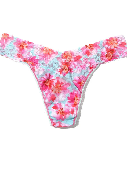 Original Rise Signature Lace Thong In First Bloom - Hanky Panky