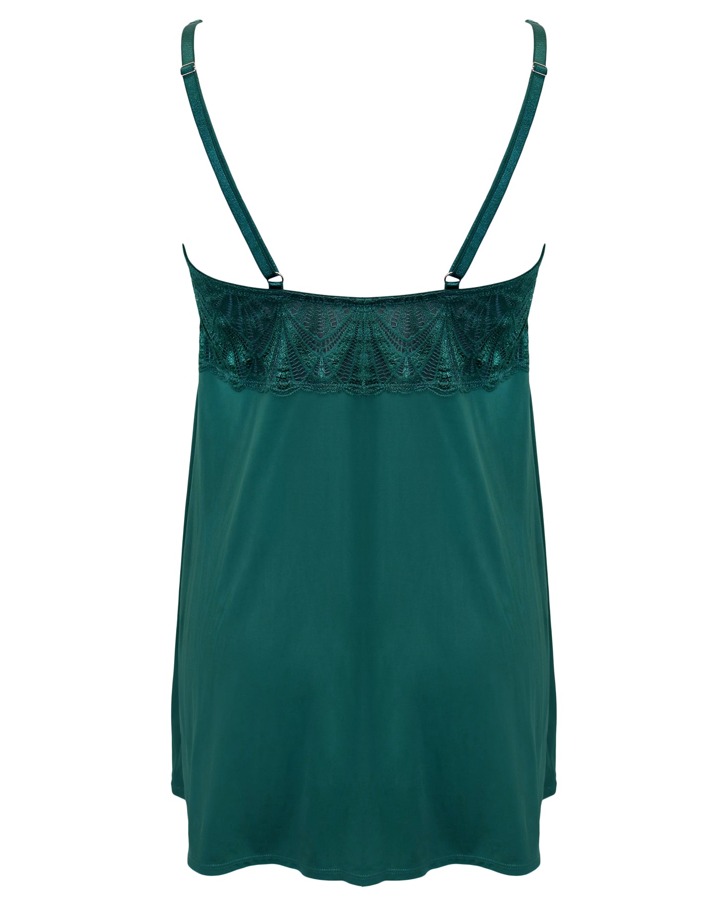 New Romance High Apex Chemise In Forest & Slate - Pour Moi