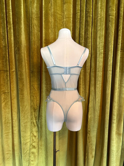 Underwire Bodysuit In Powder Blue - Kilo Brava