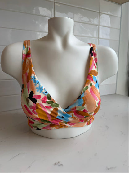 Classique Floating Underwire Bikini Top In Dahlia - SHAN