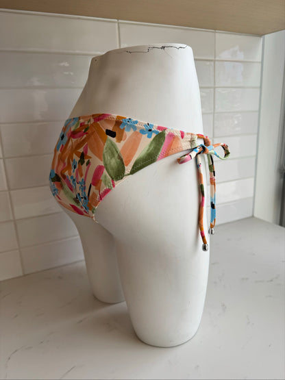 Classique Hip Tied Bikini Bottom In Dahlia - SHAN