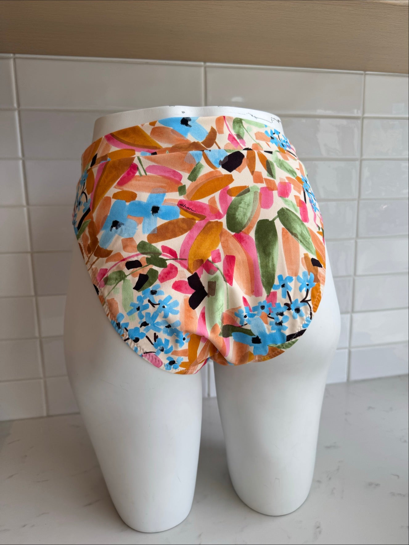 Classique High Waist Bikini Bottom In Dahlia - SHAN
