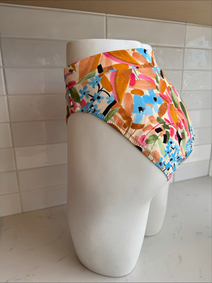 Classique High Waist Bikini Bottom In Dahlia - SHAN