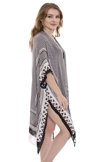 Printed Cover up In Black - Lovely Lies