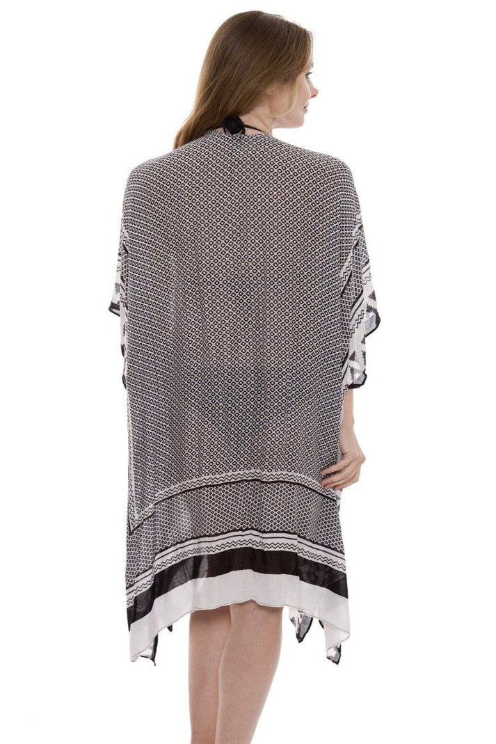 Printed Cover up In Black - Lovely Lies