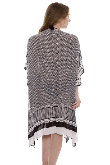 Printed Cover up In Black - Lovely Lies