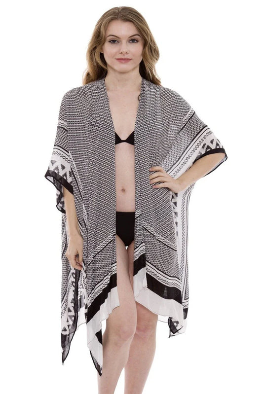 Printed Cover up In Black - Lovely Lies