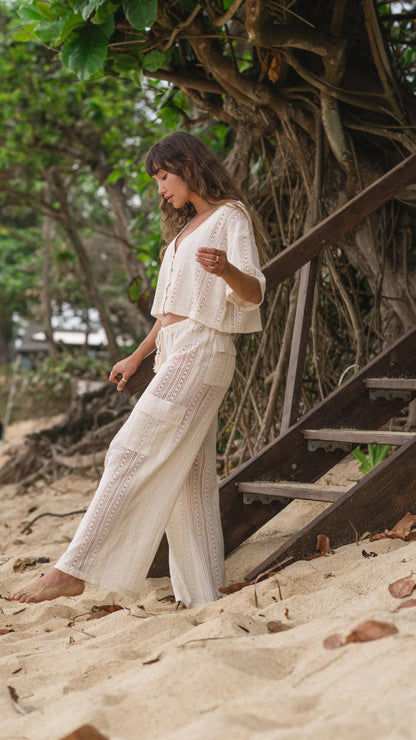 Amalfi Cargo Pants In Sand - Koy Resort