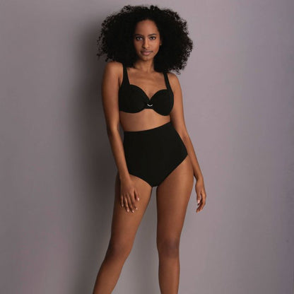 Jill Shaping Swim Bikini Bottom In Black - Anita