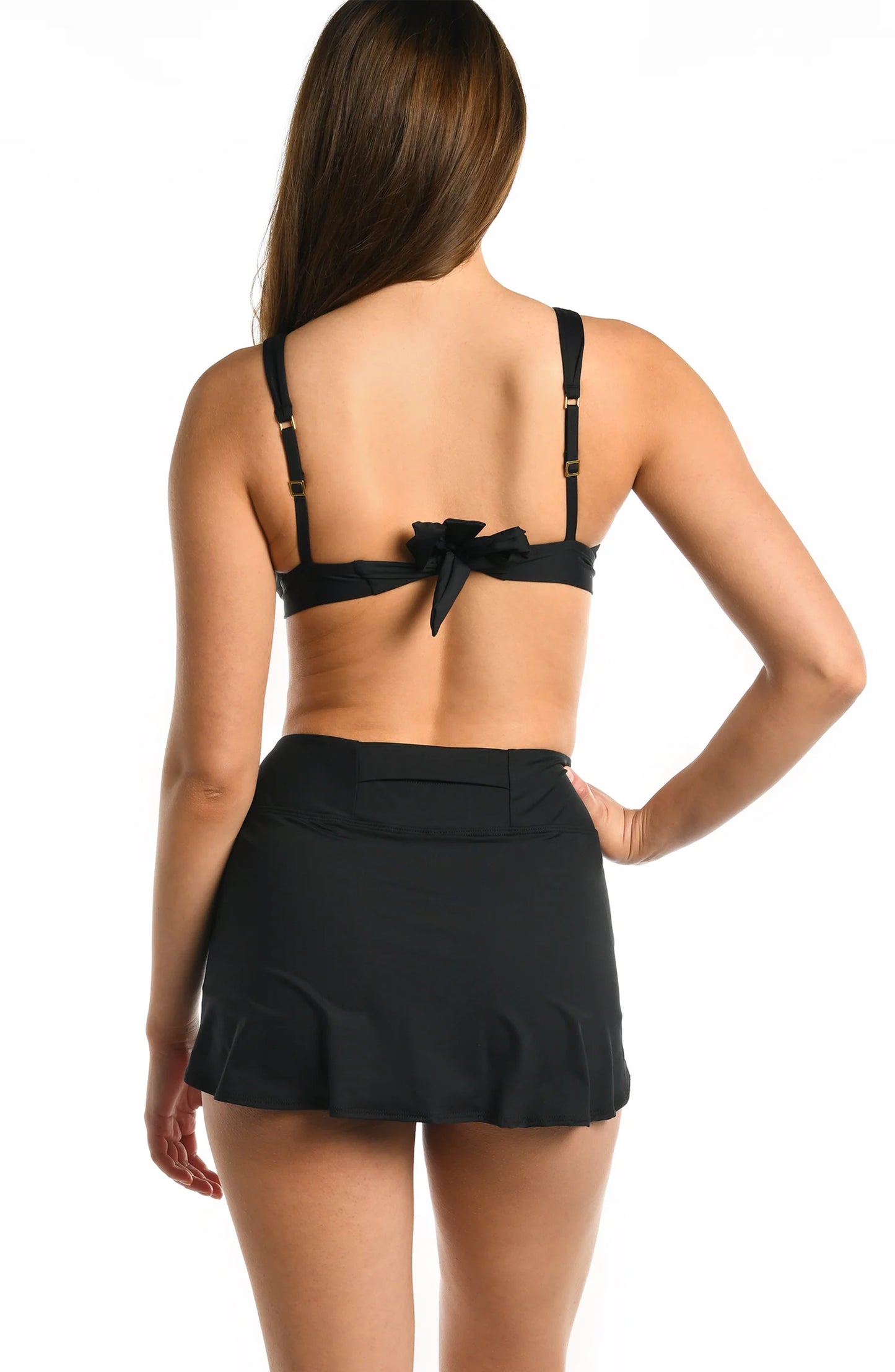 Island Goddess Skirt Bottom In Black - La Blanca