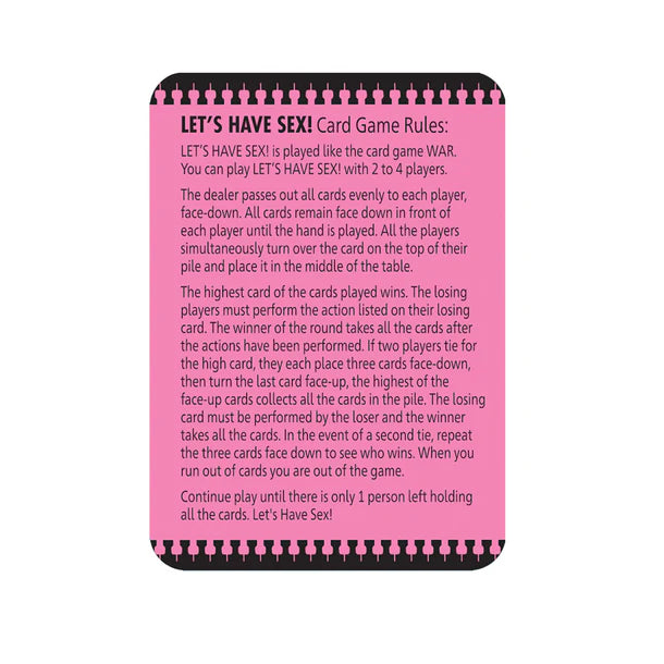 Let's Have Sex - Sexy War Card Game - EP