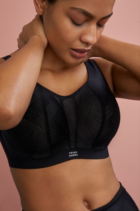 Prima Donna - Soutien-gorge de sport rembourré The Game en noir