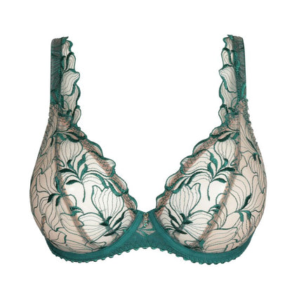 Springdale Plunge Bra In Jasper Green - Prima Donna