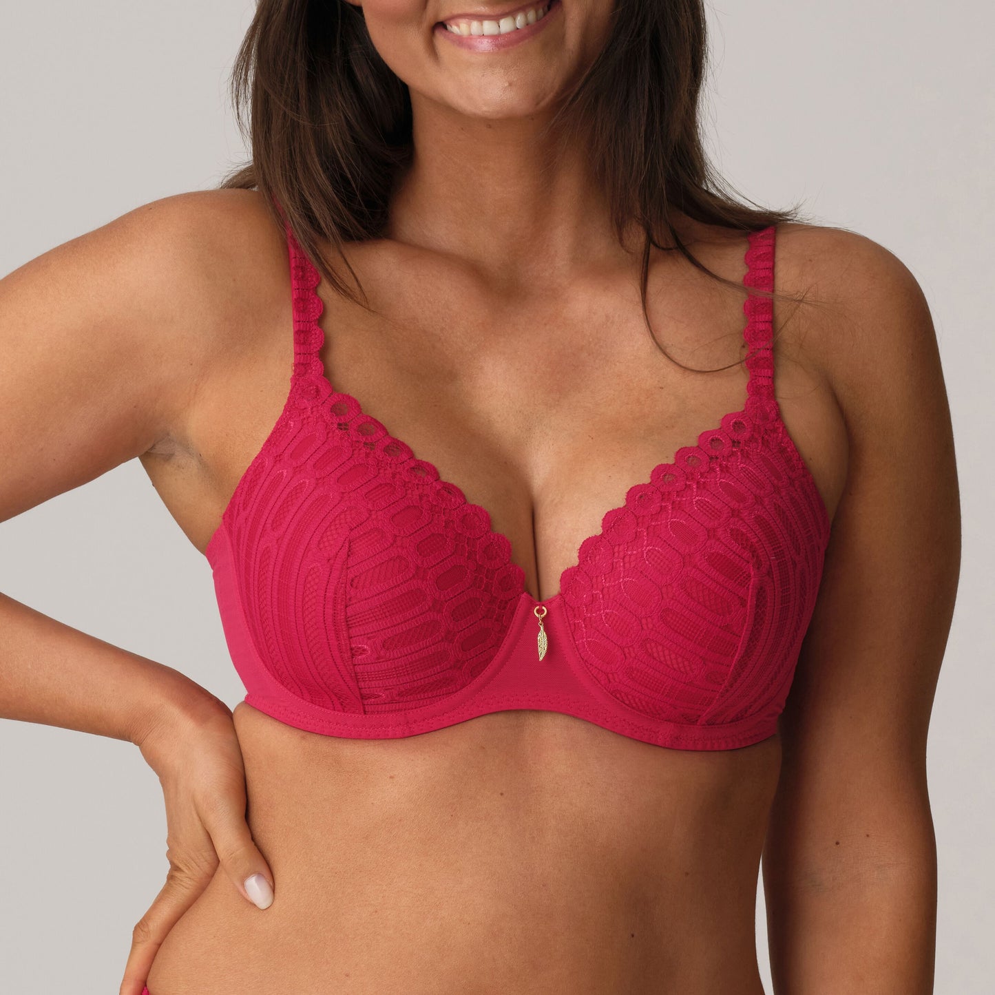 Los Ayala Padded Heartshape Bra In Sangria - Prima Donna Twist