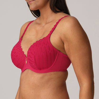 Los Ayala Padded Heartshape Bra In Sangria - Prima Donna Twist