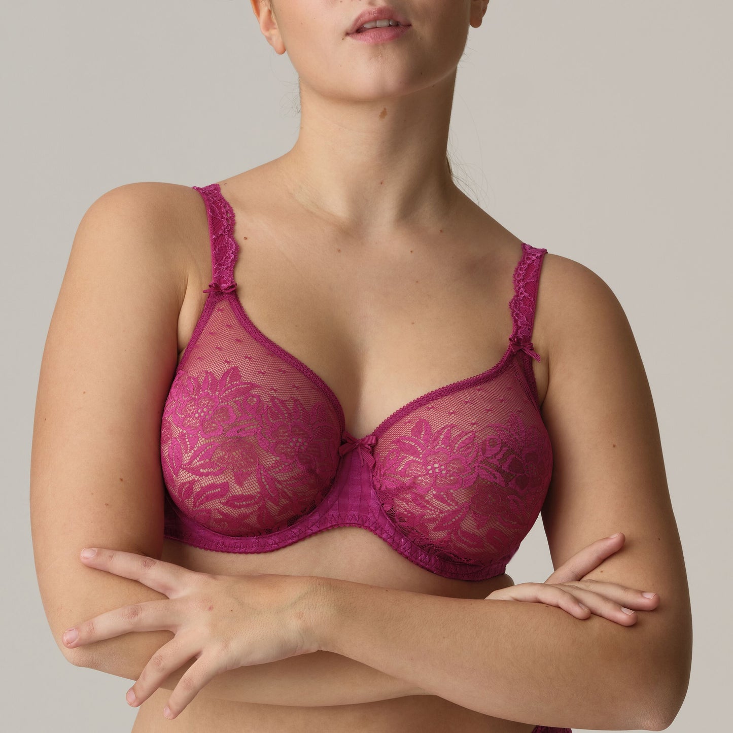 Madison Non Padded Full Cup Seamless Bra In Fuchsia Fiesta - Prima Donna