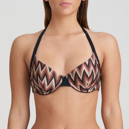 Su Ana Plunge Bikini Top In Miramar - Marie Jo