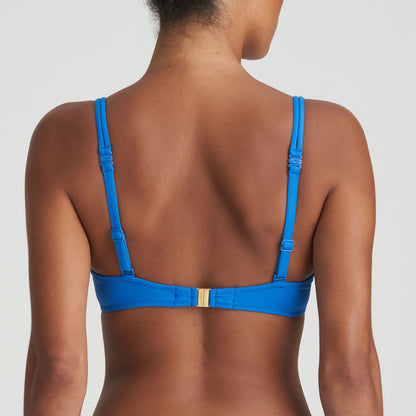 Flidais Padded Plunge Bikini Top In Blue Mistral - Marie Jo