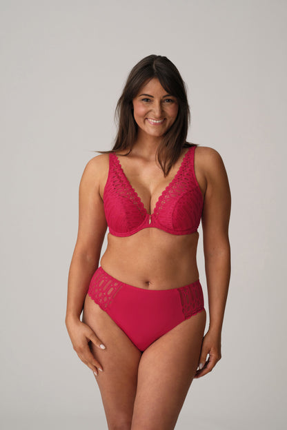 Los Ayala Half Padded Plunge Bra In Sangria - Prima Donna Twist