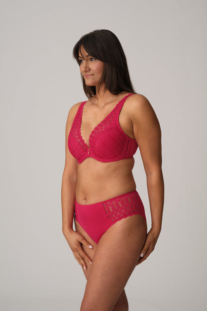 Los Ayala Half Padded Plunge Bra In Sangria - Prima Donna Twist