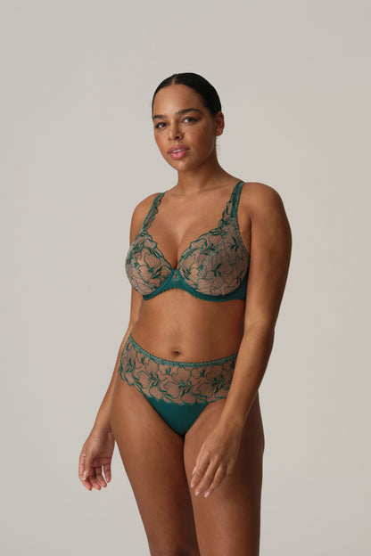 Springdale Plunge Bra In Jasper Green - Prima Donna